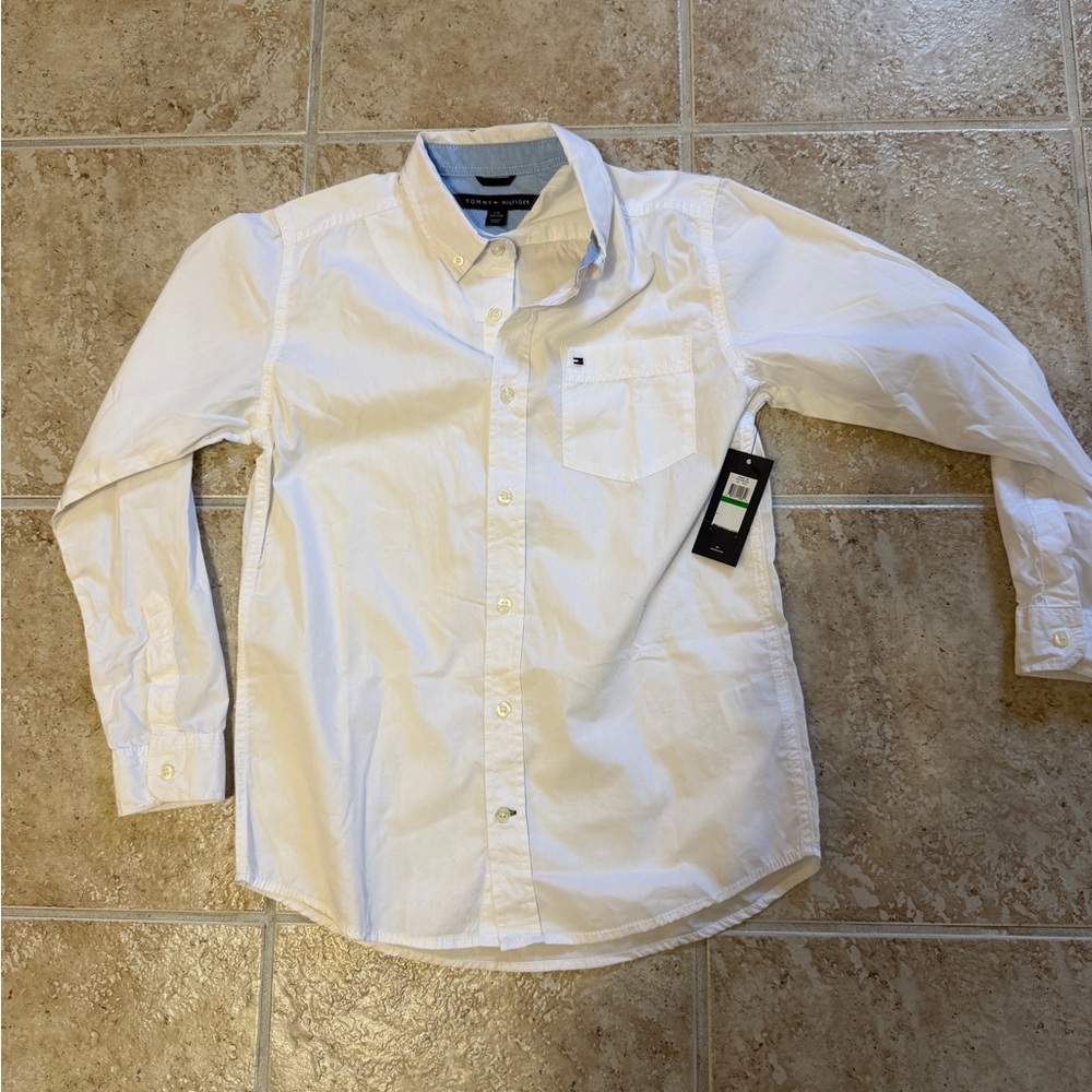 Tommy Hilfiger Cream Button-Down Shirt